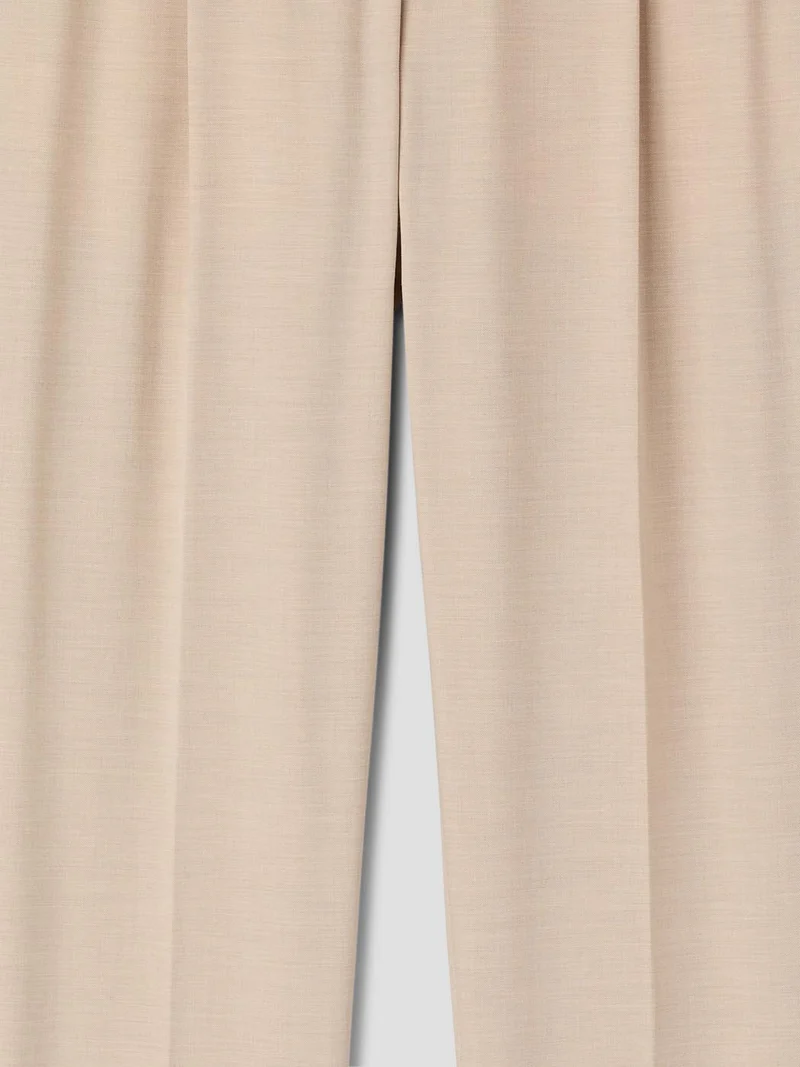 Chino à pinces en laine mélangée