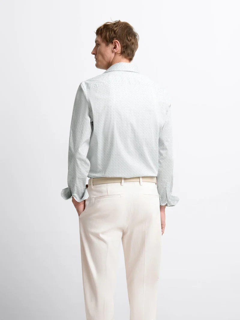Chemise slim à motifs