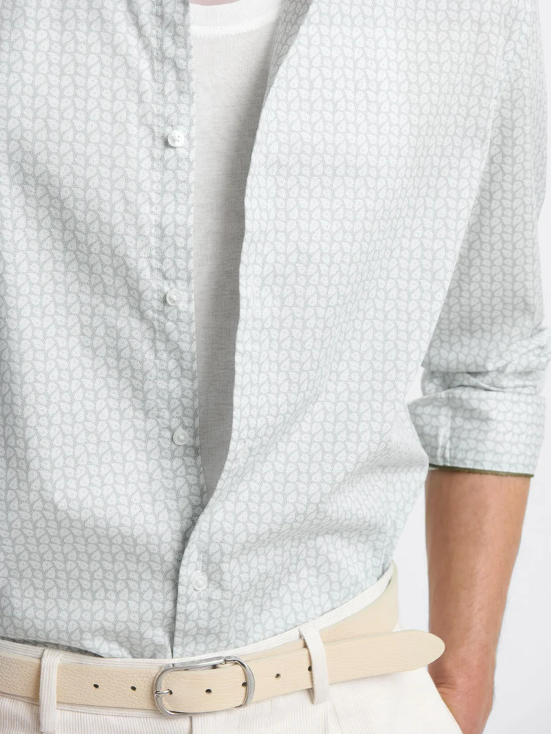 Chemise slim à motifs