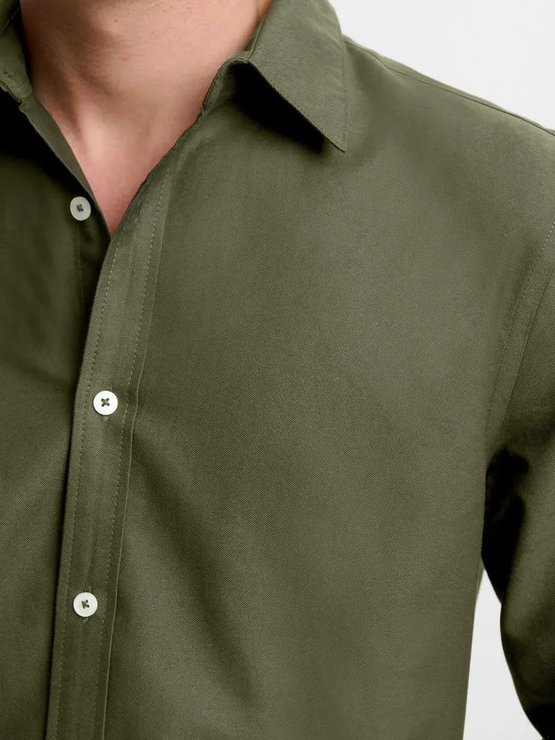 Chemise slim en coton bio