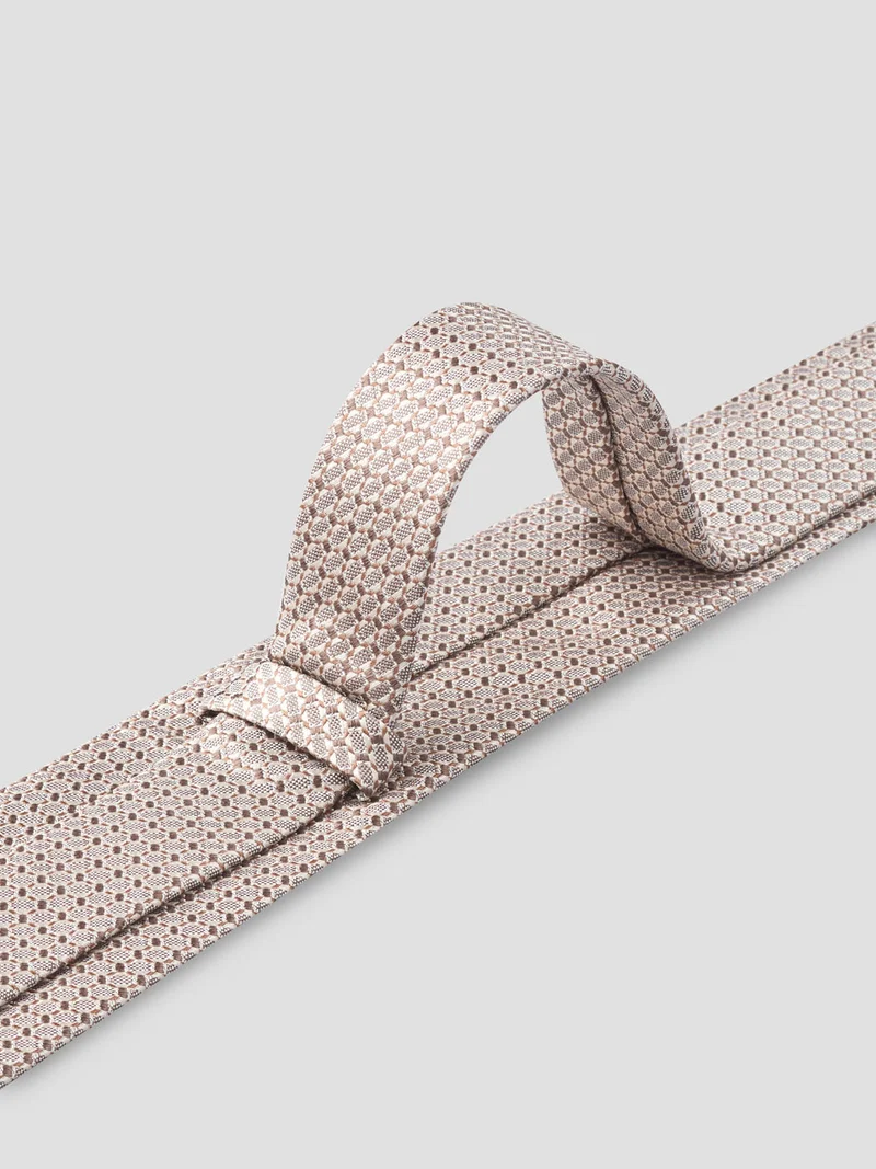 Cravate en soie à micro-motifs