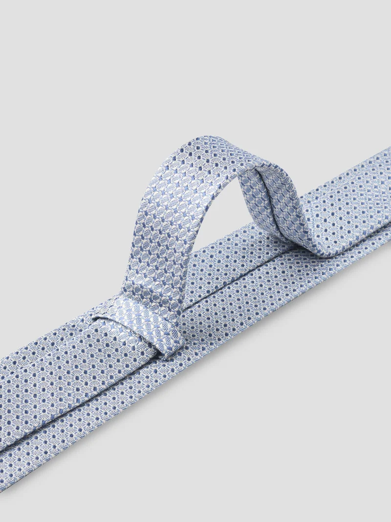 Cravate en soie à micro-motifs