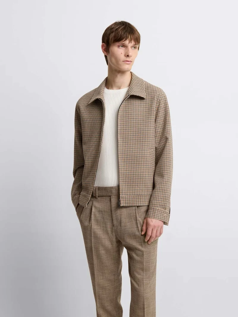 Blouson regular col chemise