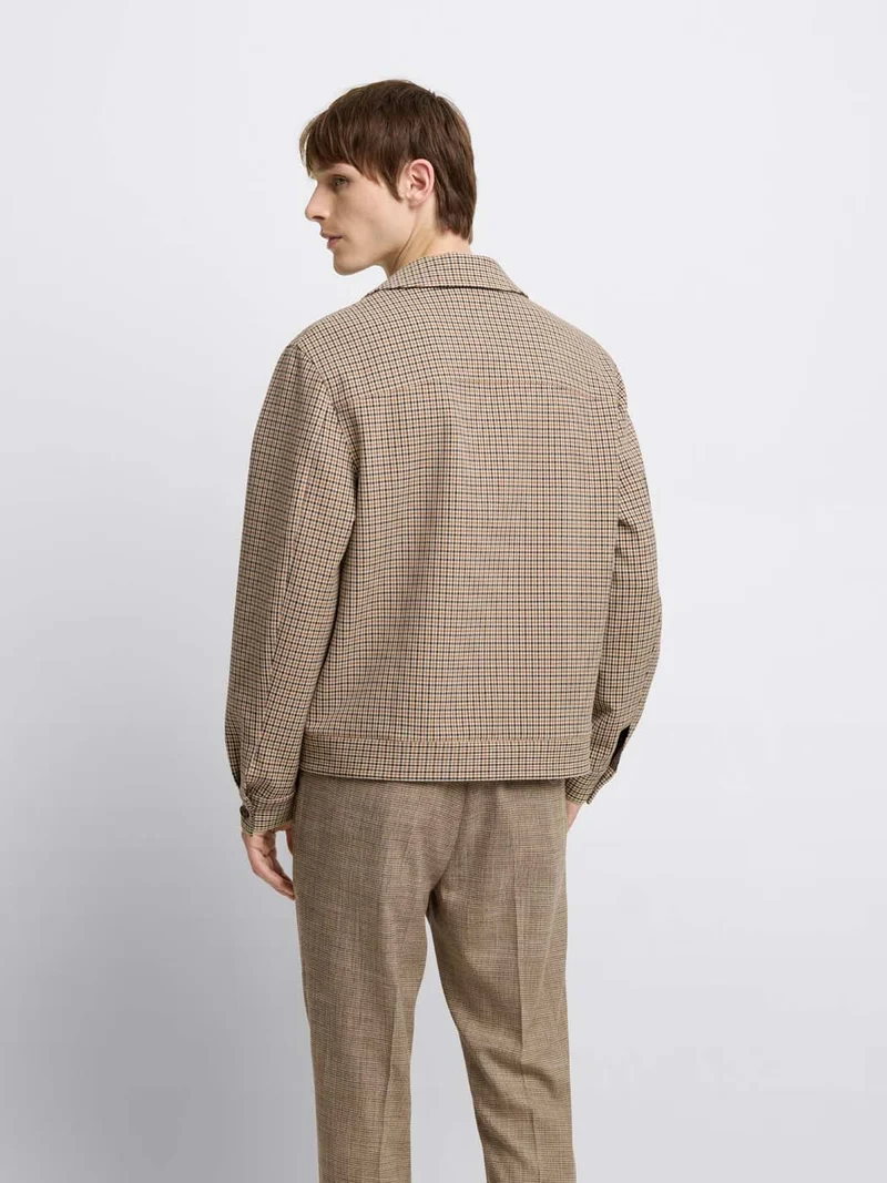 Blouson regular col chemise