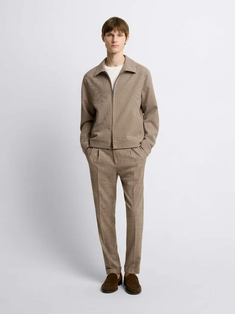 Blouson regular col chemise