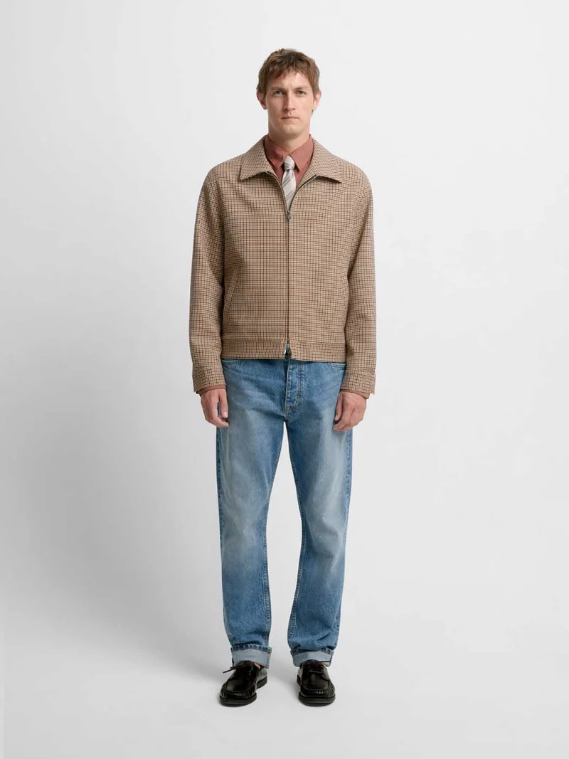 Blouson regular col chemise