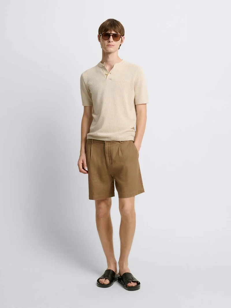 Bermuda en coton lin