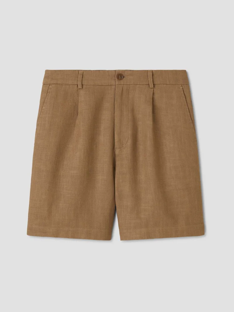 Bermuda en coton lin