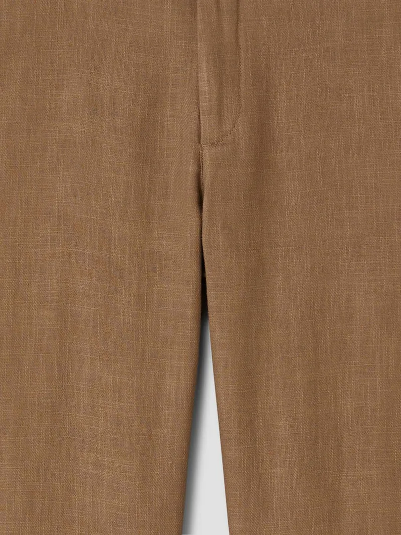 Chino en coton lin