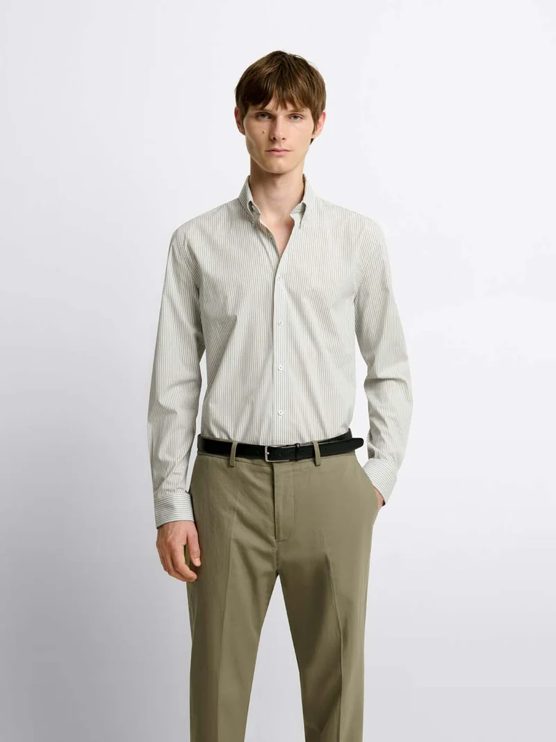 Chemise slim rayée