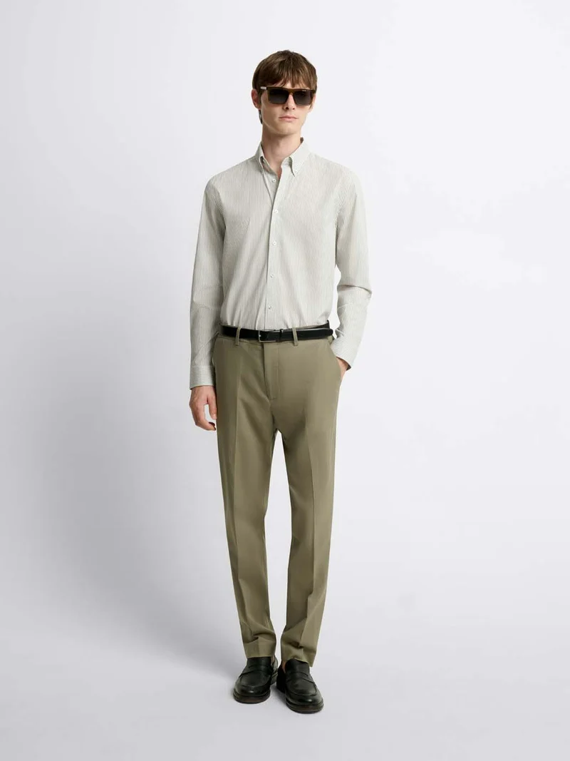 Chemise slim rayée