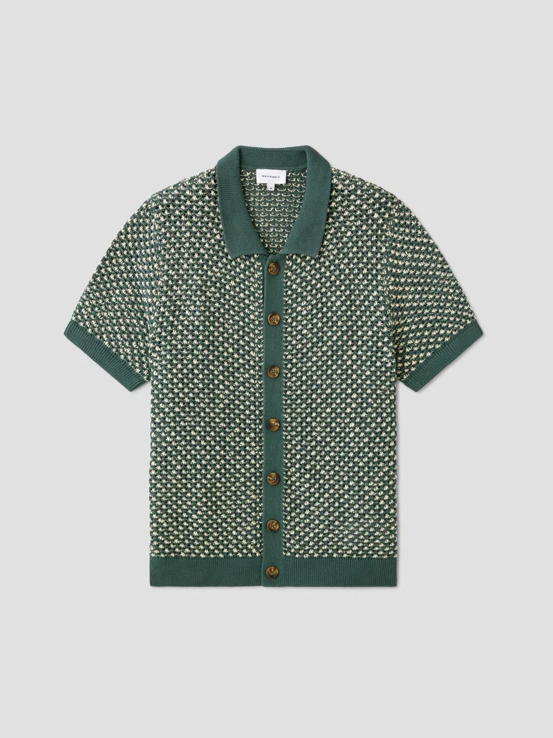 Chemise en maille col montant