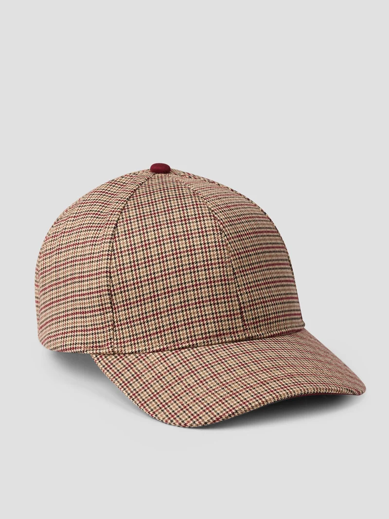 Casquette baseball à motif pied de puce
