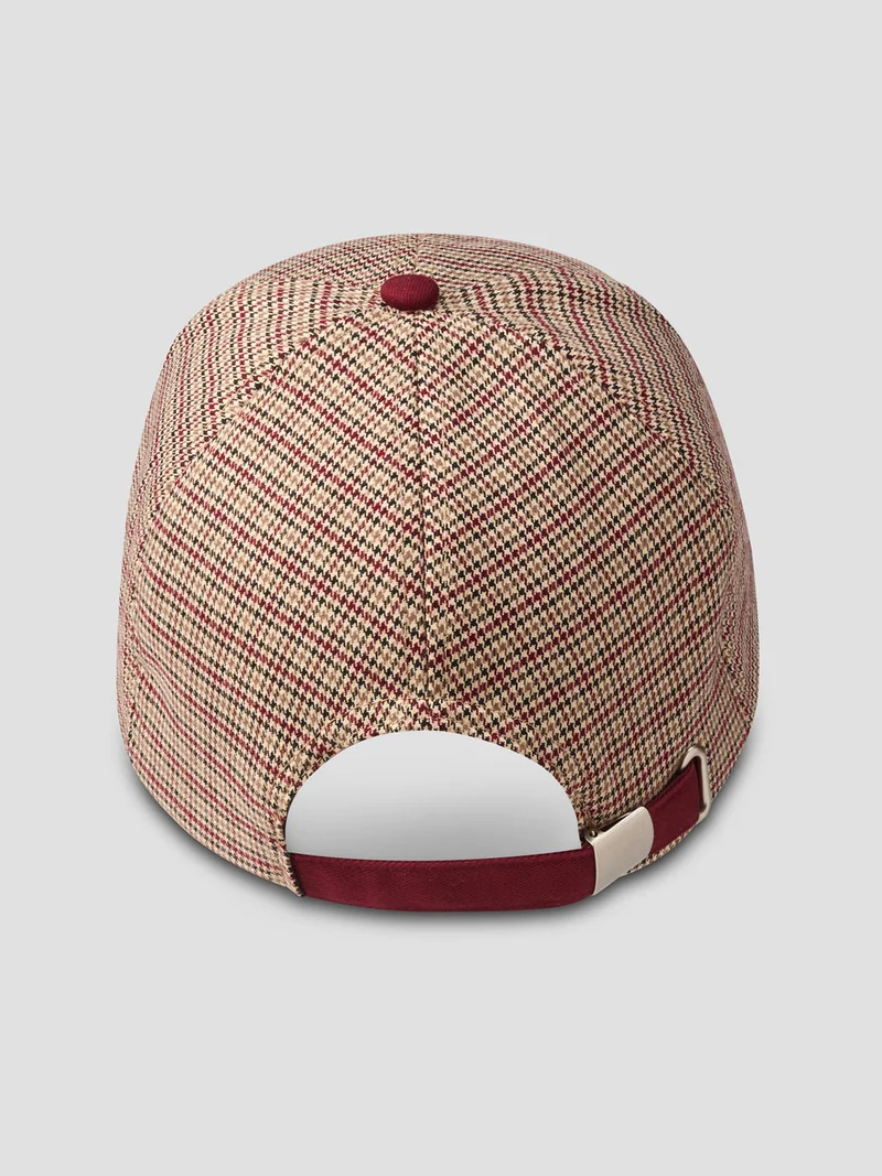Casquette baseball à motif pied de puce