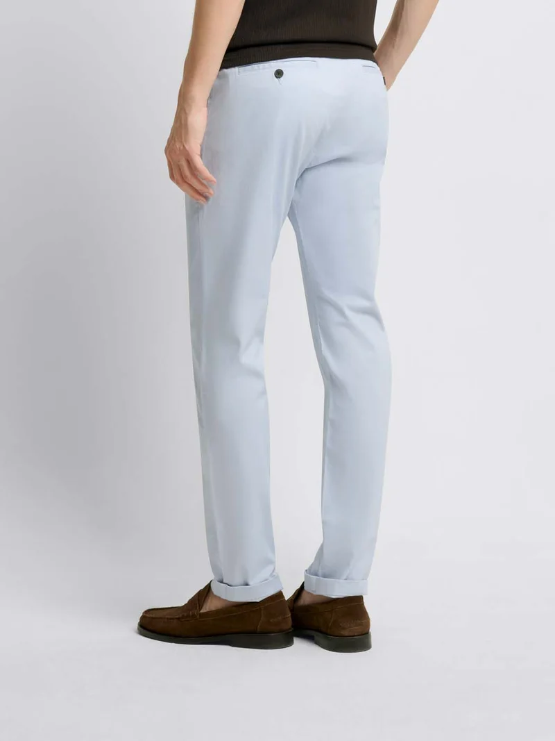 Chino en coton mélangé