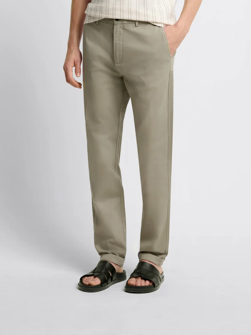 Chino en coton mélangé