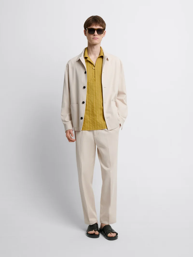 Chemise manches courtes rayée