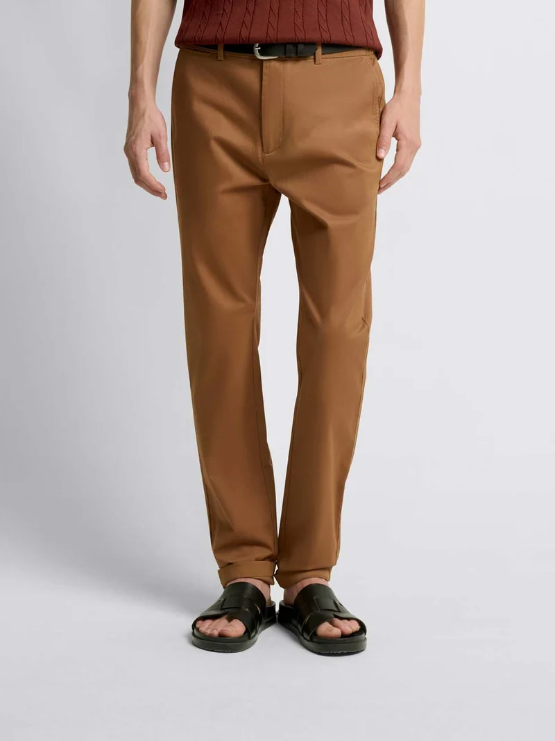 Chino en coton mélangé