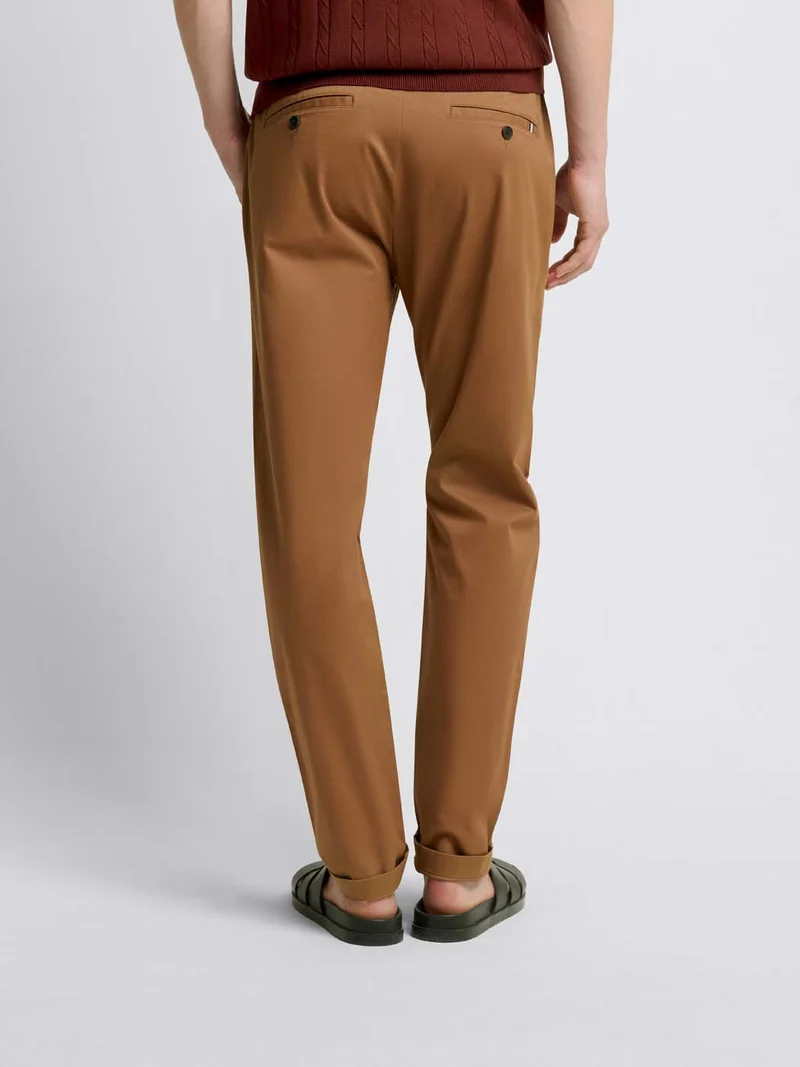 Chino en coton mélangé