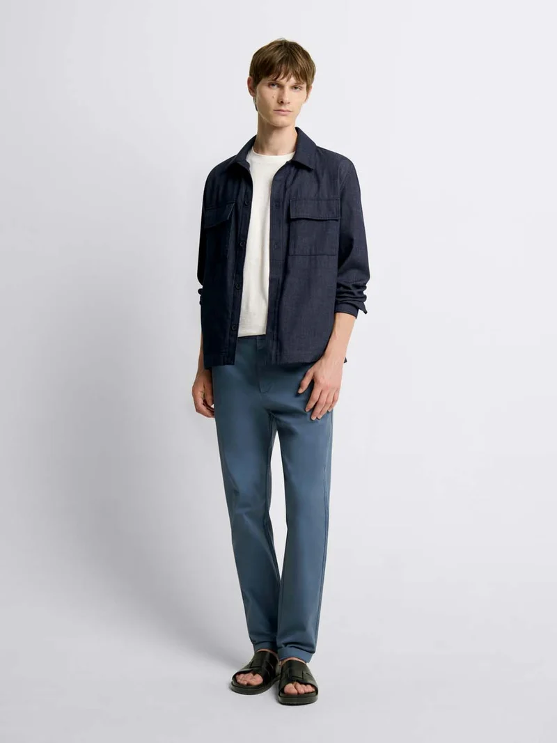 Chino en coton mélangé