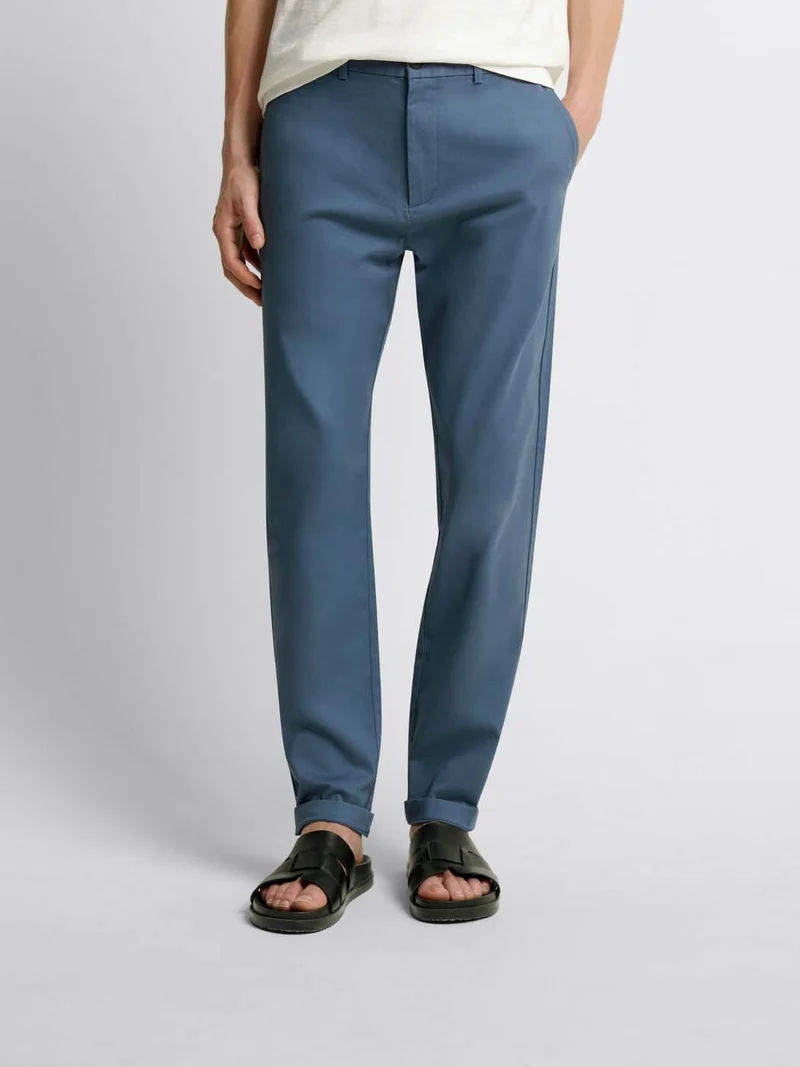 Chino en coton mélangé