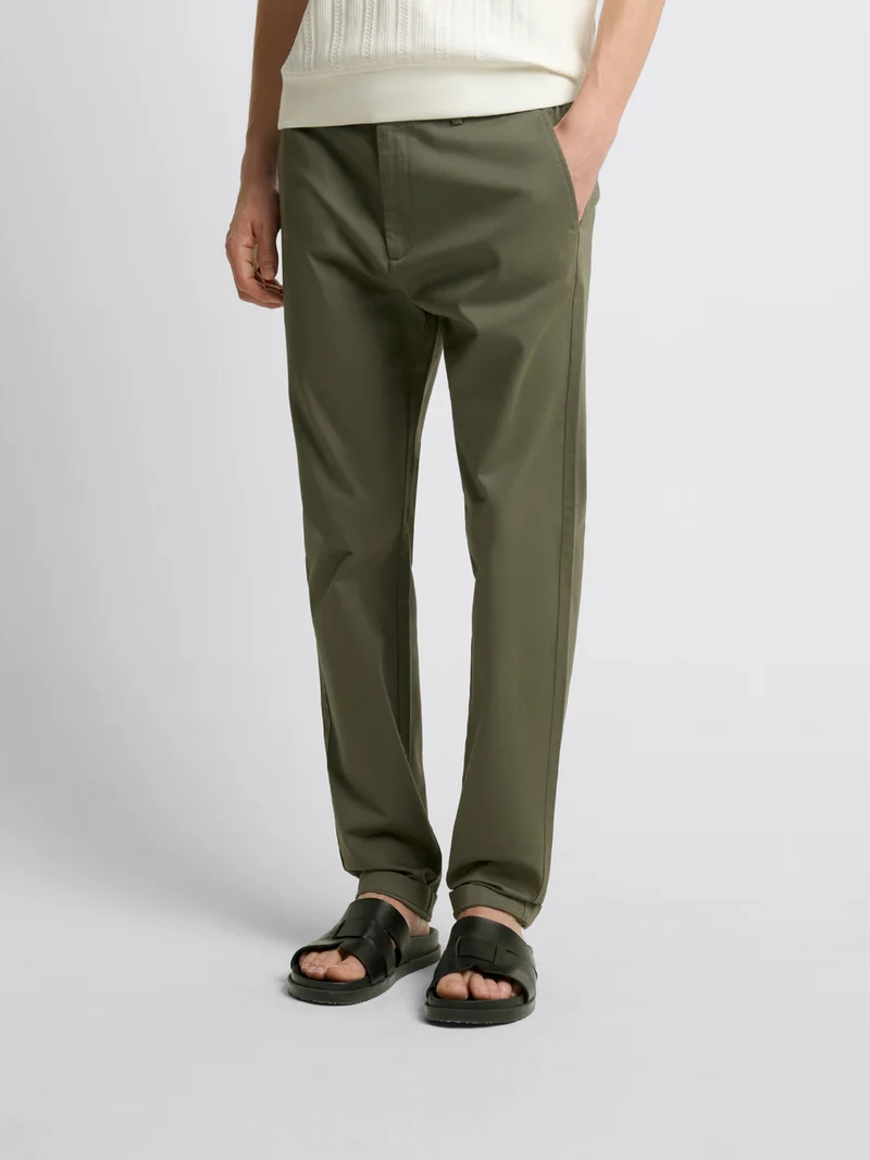 Chino en coton mélangé