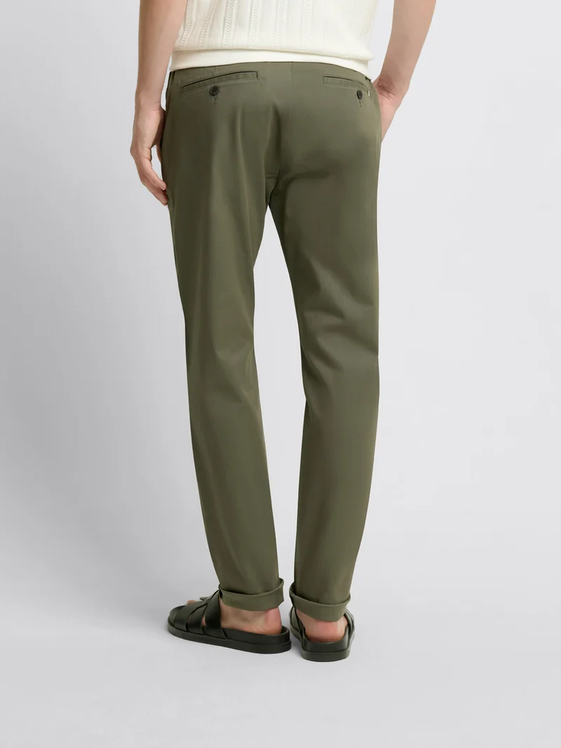 Chino en coton mélangé