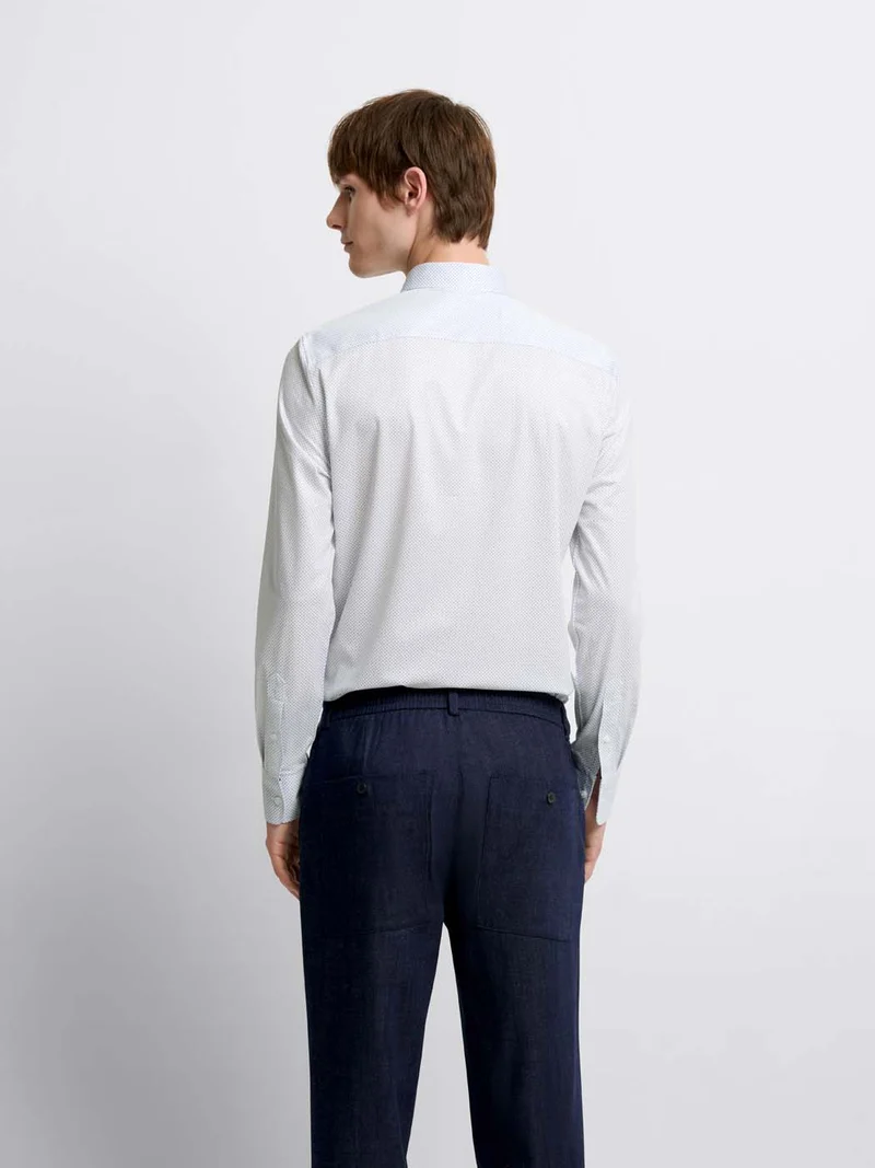 Chemise extraslim à motifs