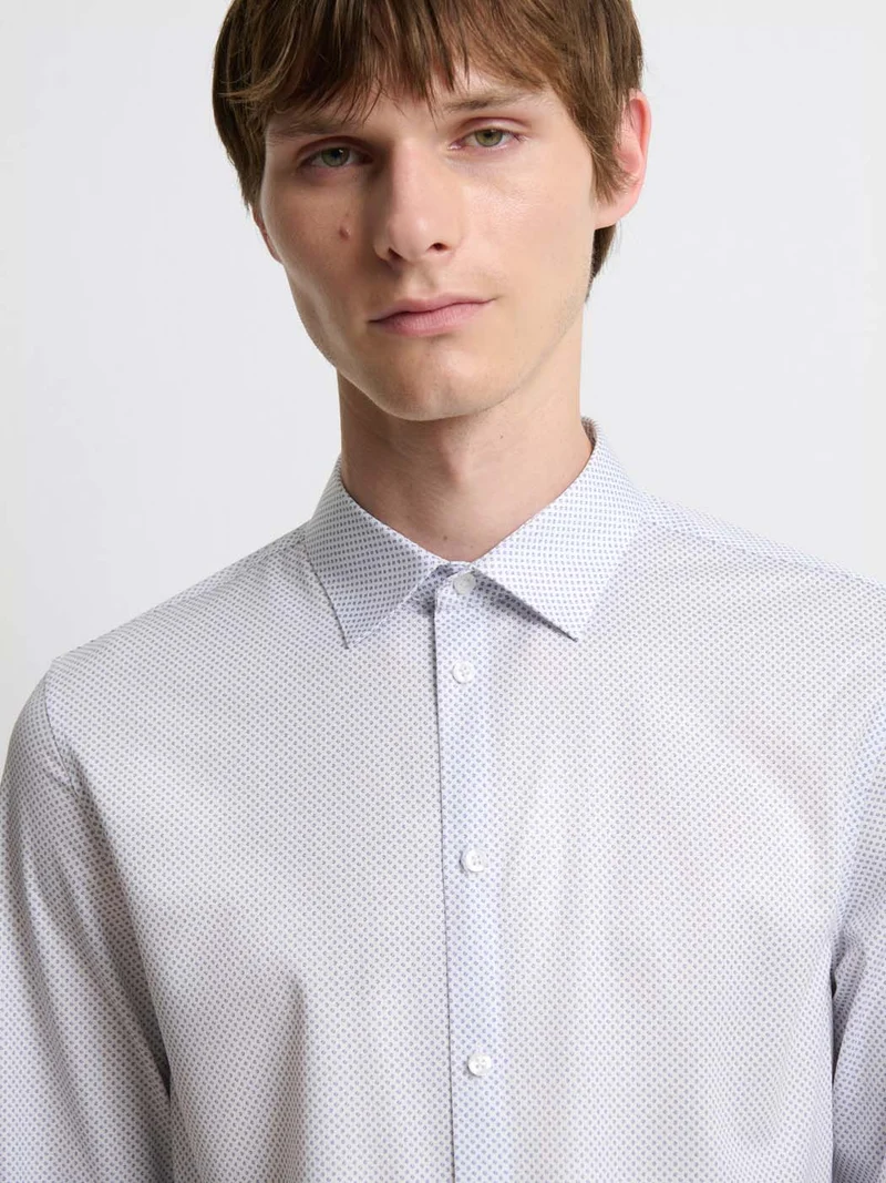 Chemise extraslim à motifs
