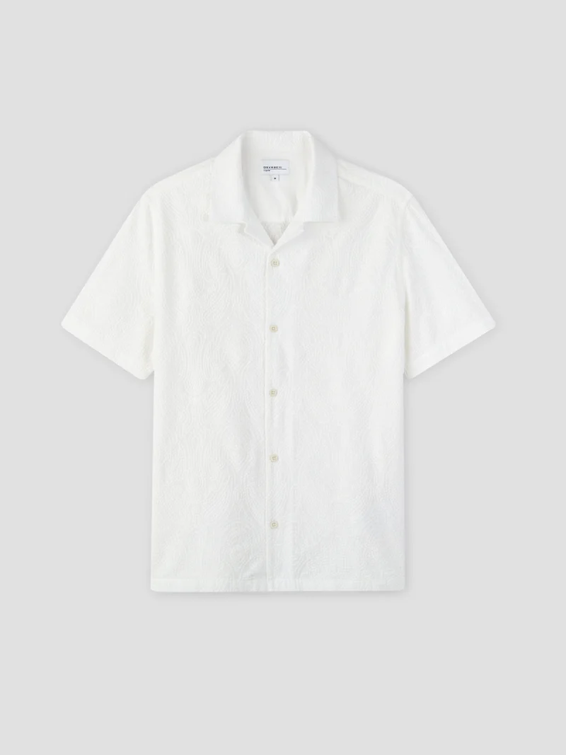 Chemise manches courtes regular à motifs