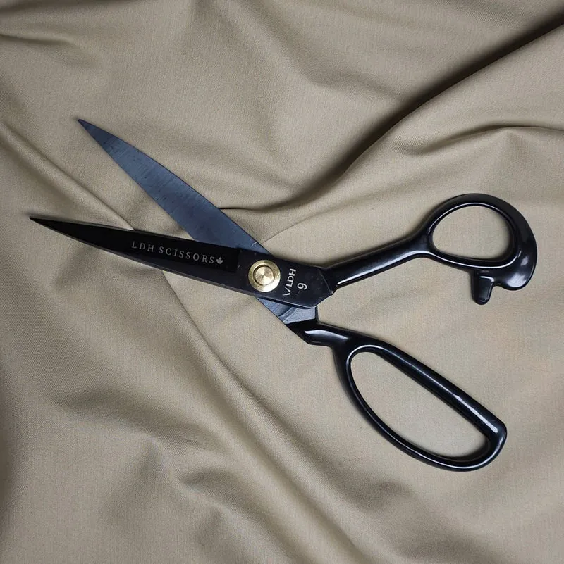 LDH | Ciseaux à tissu Midnight Edition | Poignée en Caoutchouc | 9" (23 cm)