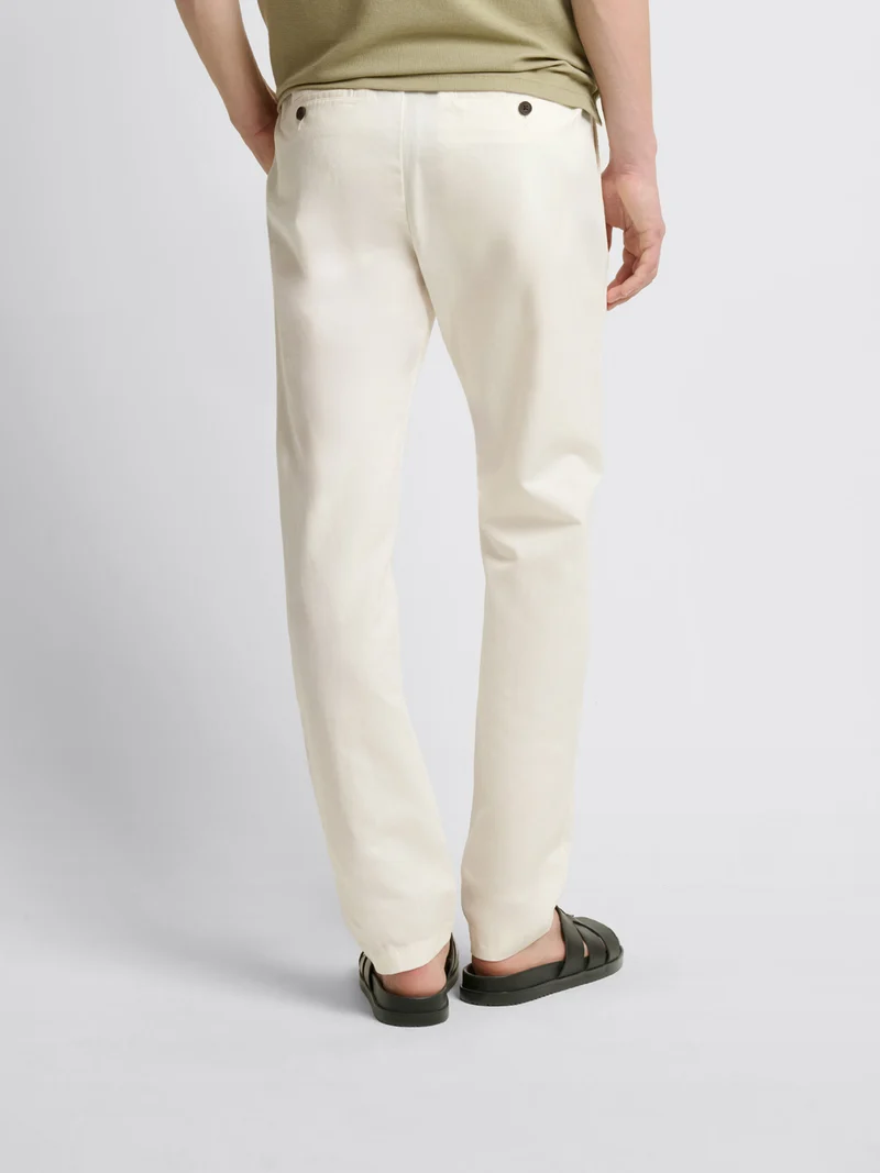 Chino en coton lin
