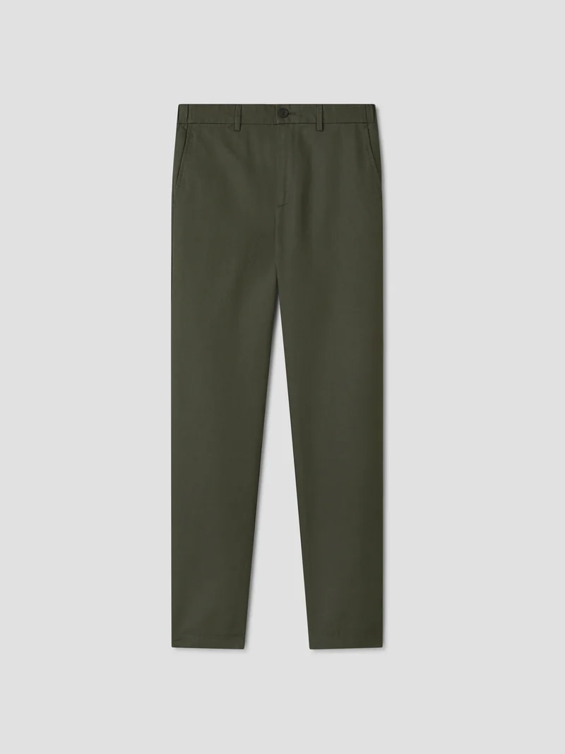 Chino en coton lin