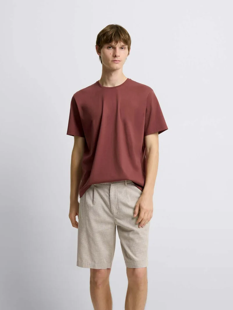 T-shirt col rond en coton Supima®