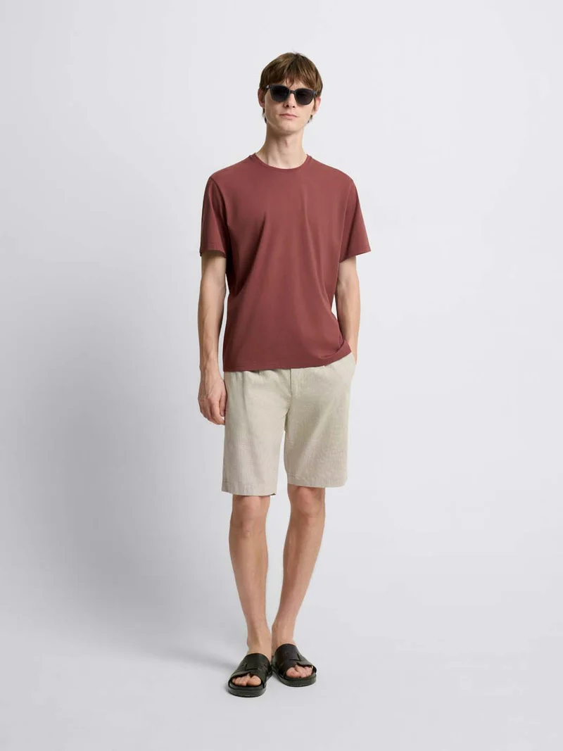 T-shirt col rond en coton Supima®