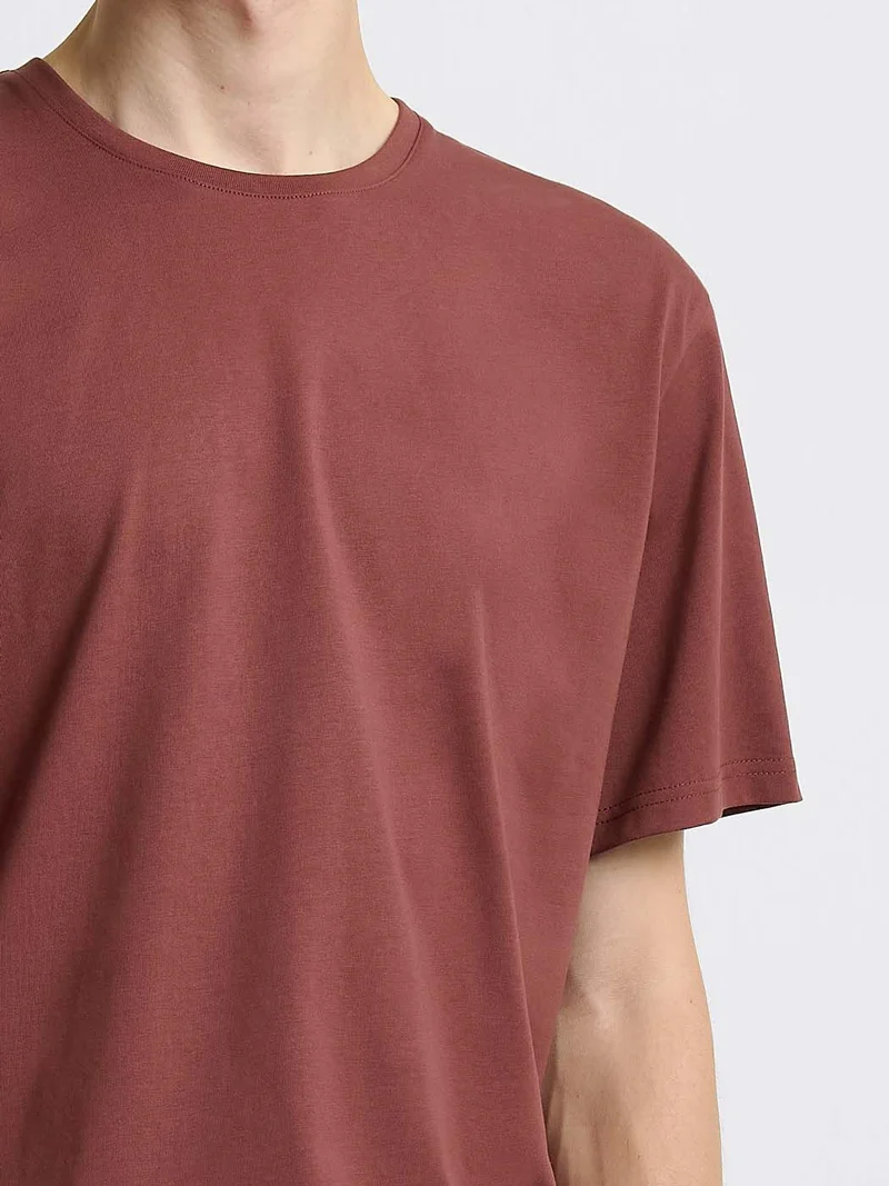 T-shirt col rond en coton Supima®
