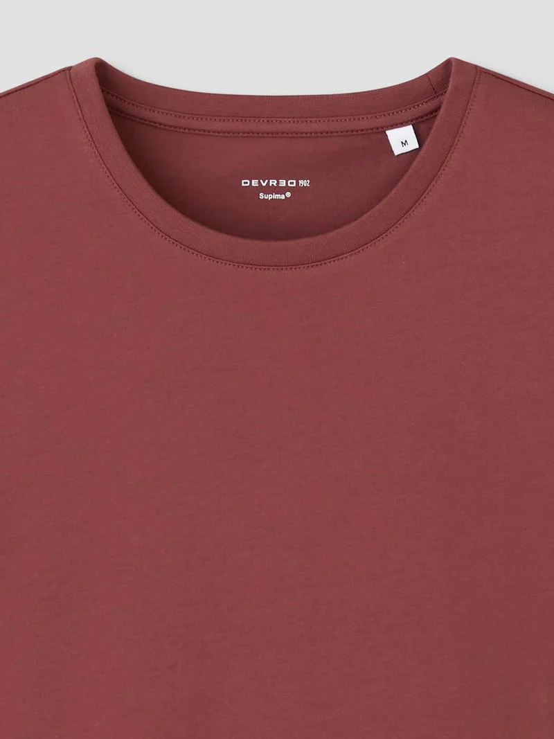 T-shirt col rond en coton Supima®