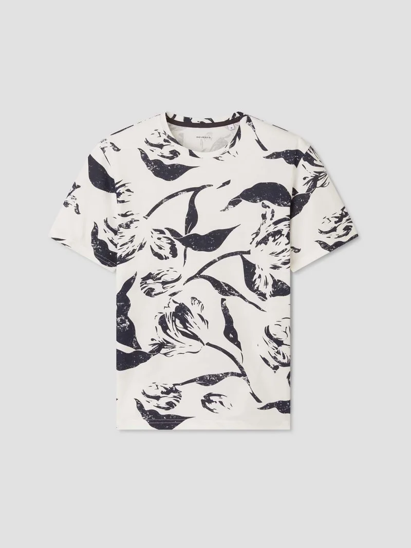 T-shirt col rond à motifs