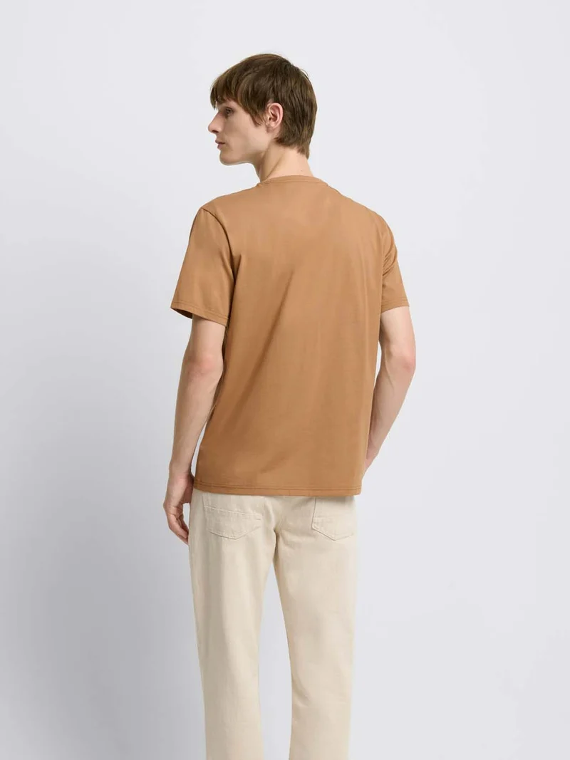 T-shirt col rond en coton Supima®