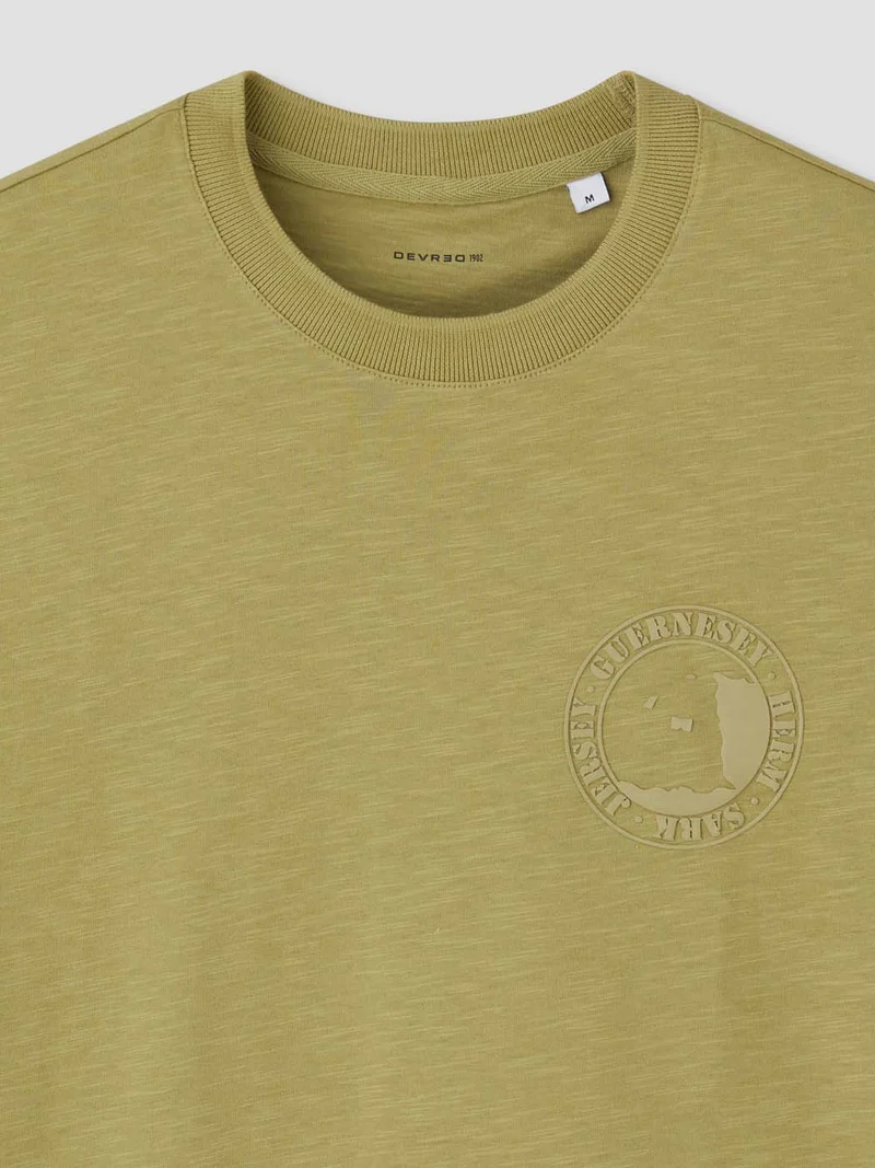 T-shirt col rond à motifs
