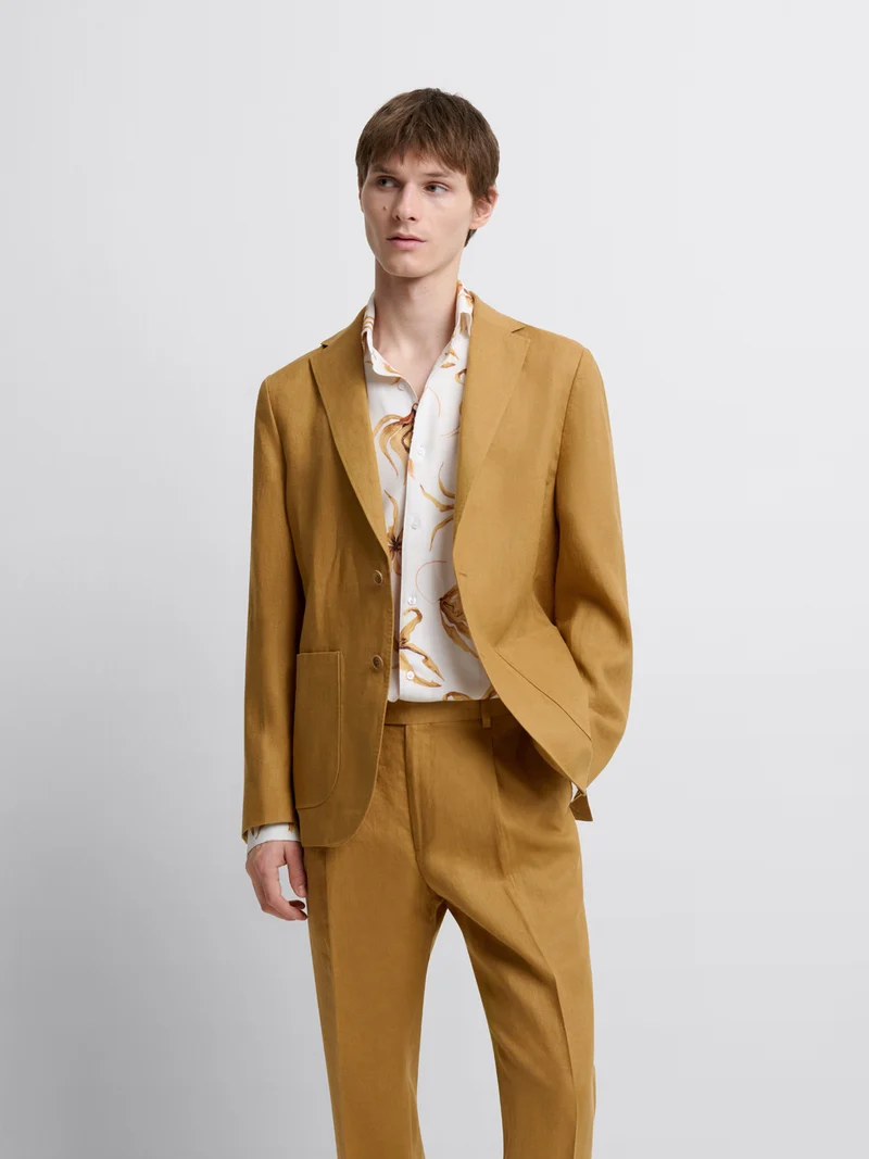 Veste de costume regular en lin
