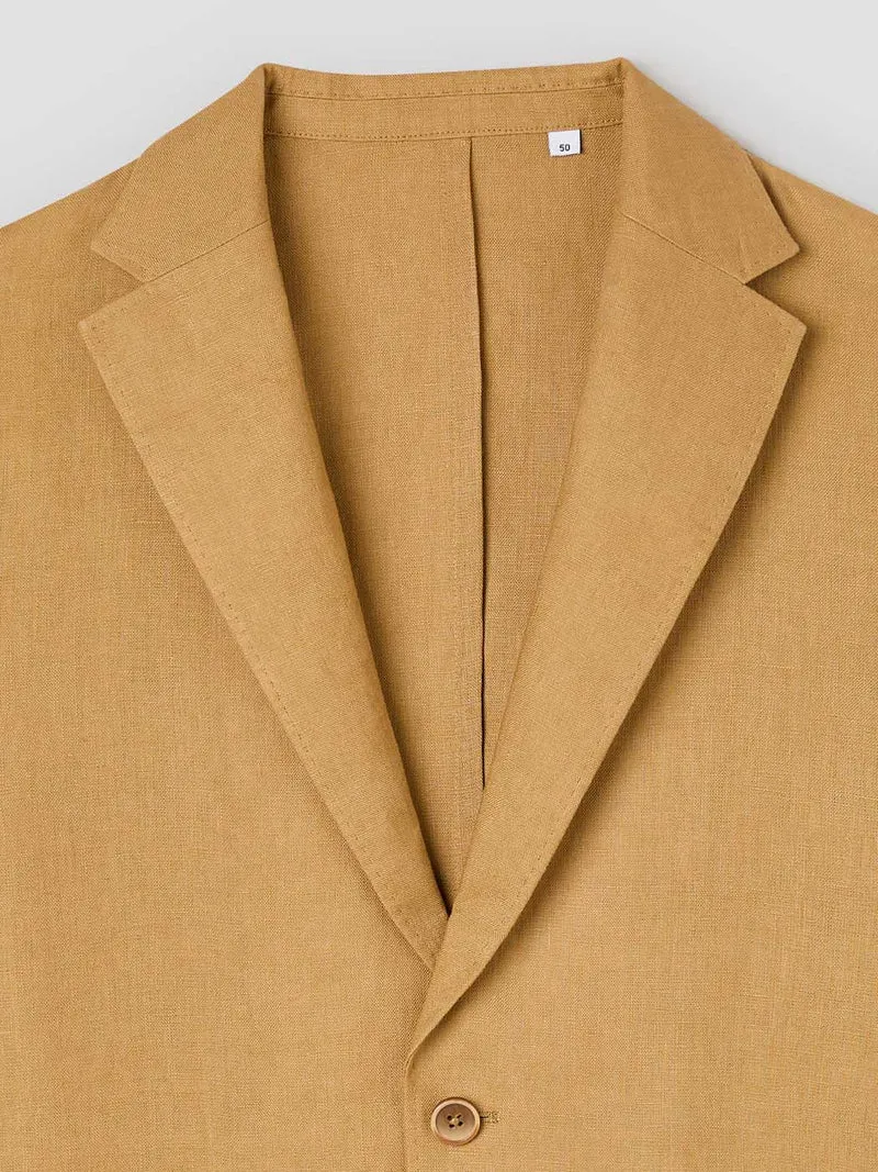 Veste de costume regular en lin