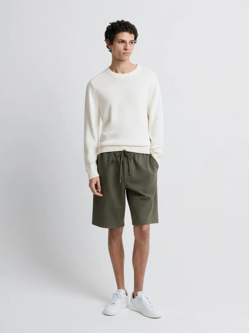 Bermuda regular taille élastique