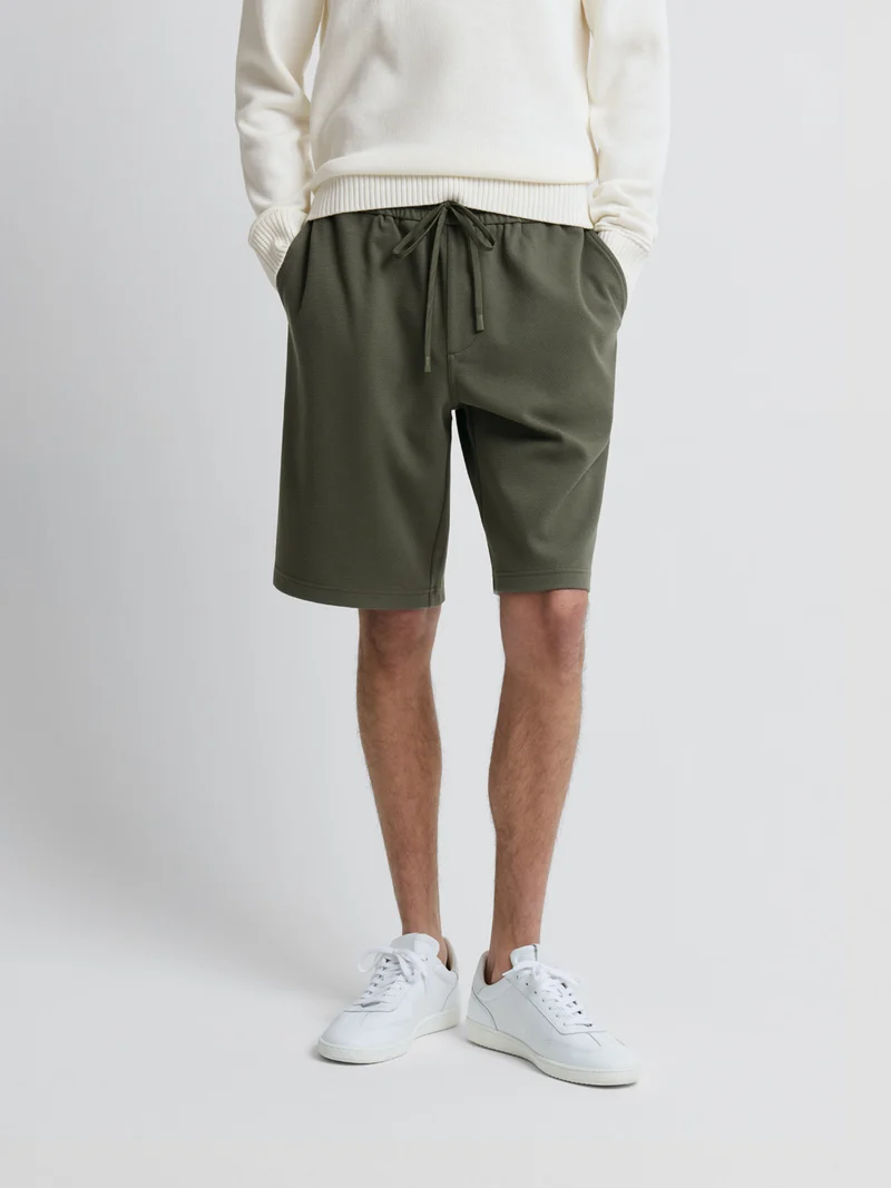 Bermuda regular taille élastique