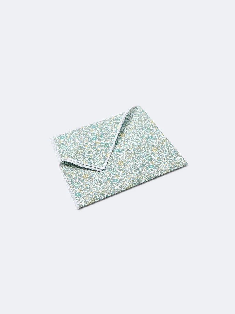 Pochette fleurie en coton - Le Colonel