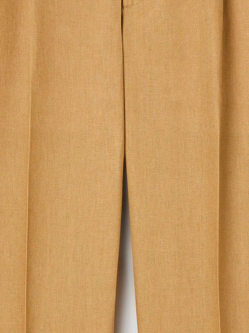 Pantalon de costume regular en lin