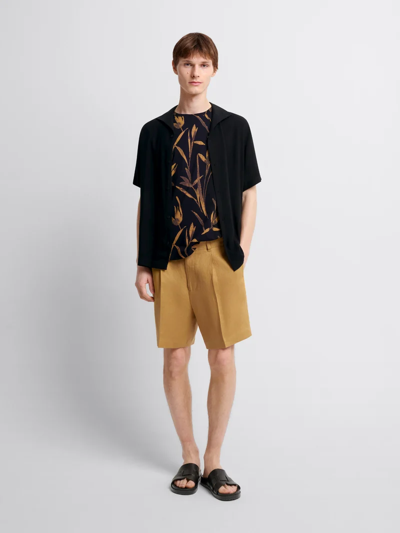 Bermuda loose fit en lin