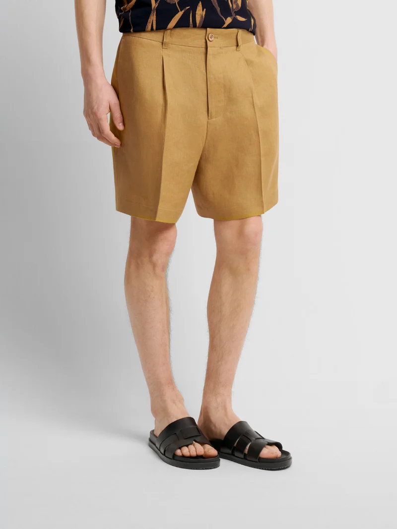 Bermuda loose fit en lin