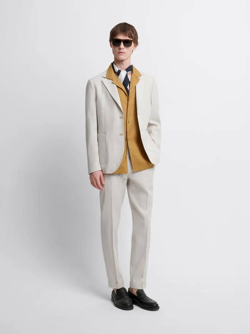 Chemise manches courtes regular en lin