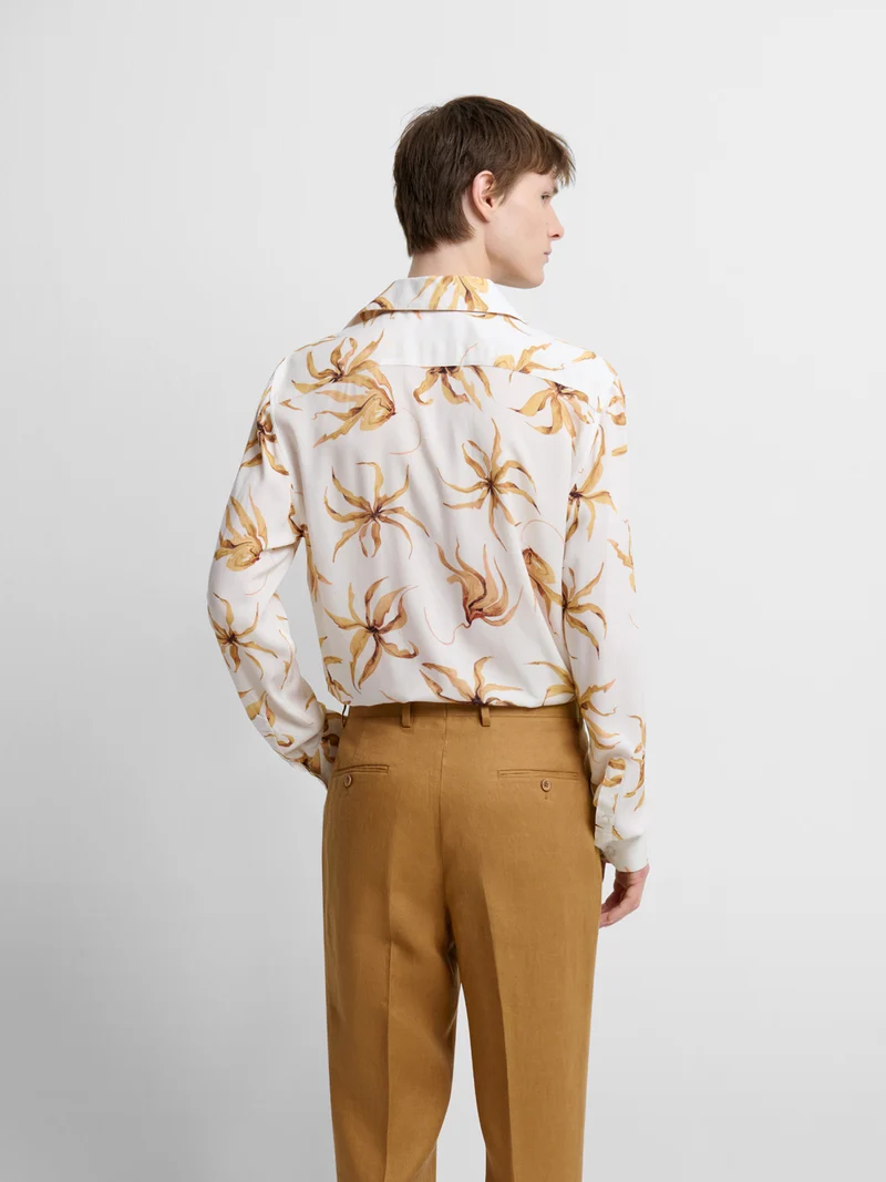 Chemise slim fleurie